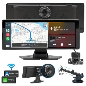 Беспроводной автодисплей T28H 10.26" AndroidAuto/CarPlay, Bluetooth, FM