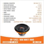 SP-12CC — 800W RMS - 3